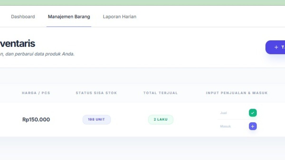 Smart Inventory Management System (INVENTARIS)