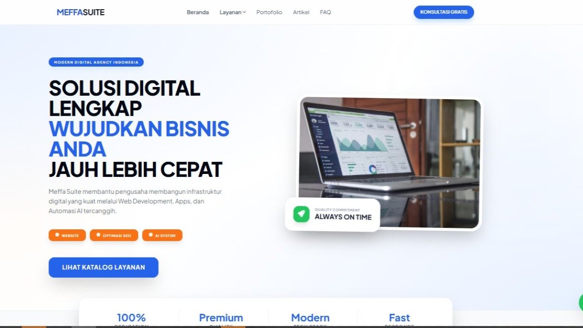 Landing Page Eksklusif Properti Modern